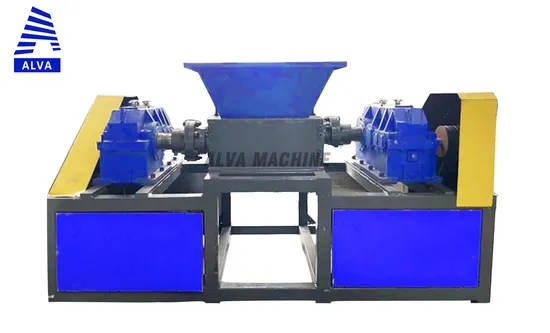 China Alva Machine Heavy Metal Scrap Shredder Machine- Double-Shaft Shredder