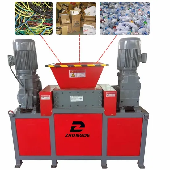 Heavy-Dust Plastic Double Shaft Scrap Stainless Steel Crusher Shredder Machine with CE