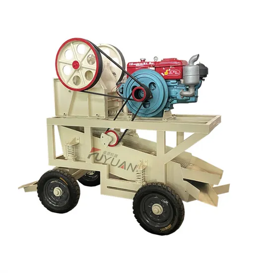 Chinese Electric PE250*400 Portable Stone Jaw Cone Crusher Pex 300X1300 for Mineral Processing