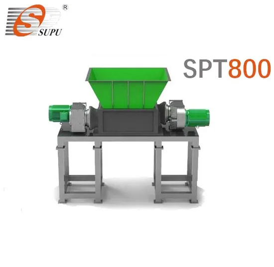 Double Shaft Shredding System, Plastic Recycling Shredder for PE/PP/ABS/PA/PVC