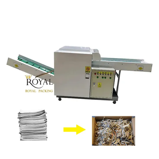 Industrial Cross Cut Paper Shredder Recycle Paper Shredder Machine for Box Corrugated Cardboard Sale