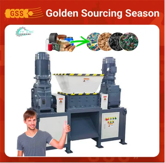 Factory Price Stable Electric Two-Shaft Shredding Series Mini Waste Scrap Metal Plastic Shredder