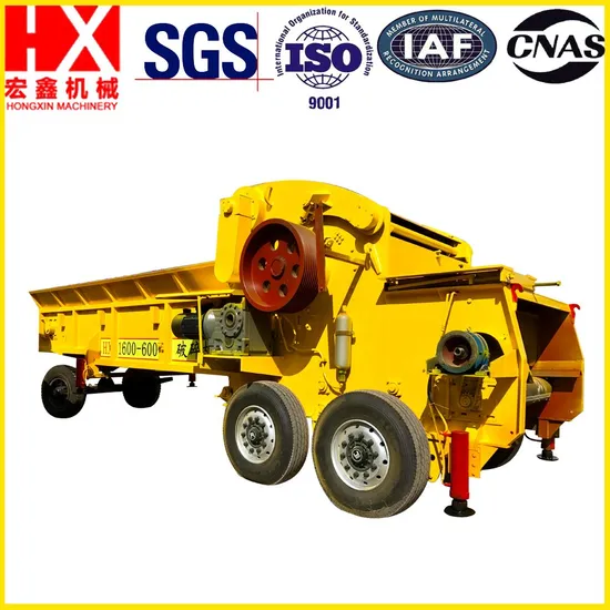 Mobile Crusher for Waste Biomass Material Chipper Forest