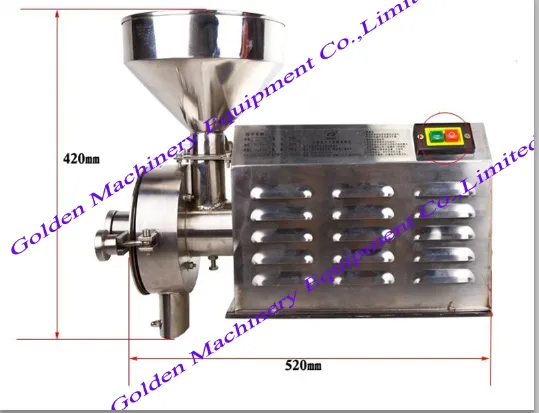 Chinese Stainless Steel Chili Grain Pepper Spice Milling Grinding Machine