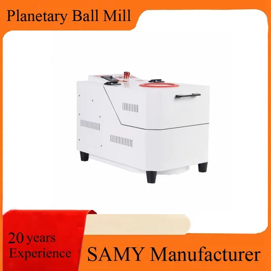 Sqm-0.4L Lab Scale Bench Top Planetary Ball Mill Machine Glass Grinding