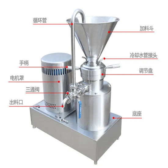 300L-2000L/Hour Vertical Horizontal Splited Colloid Mill Price