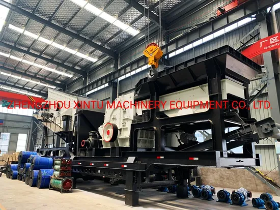150-200tph Mobile Rock Impact Crusher Machine with Feeder Supplier, Movable Stone Impact Crusher Plant
