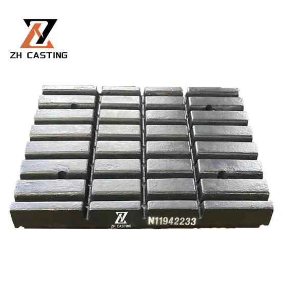 Factory Direct Jaw Crusher Spare Parts Fixed Plate N11942233 Swing Jaw Plate