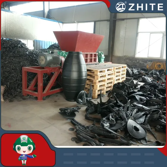 Industrial Double Shaft Scrap Metal Shredder for Recycling Waste Car/Metal Drum/Wood/Animal Carcasses