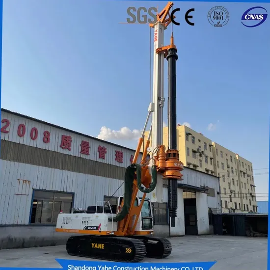 High Torque Crawler Drilling Rig Machine for Pile Foundation Engineering Construction Drilling with Diesel Engine /High Effiency /Eaton Swing Device Dr-100