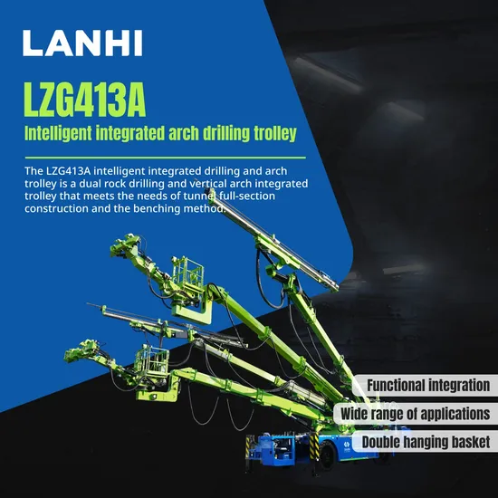 New Generation Multi-Functional Integration Truck, Mounted Drilling Machine Mining Arch Drilling Rig Trolley with Integrated Technology Rock Drilling Machine