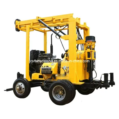 Wheel Mounted Hydraulic Water Well Borehole Core Drilling Rig for Sale (XY-3)