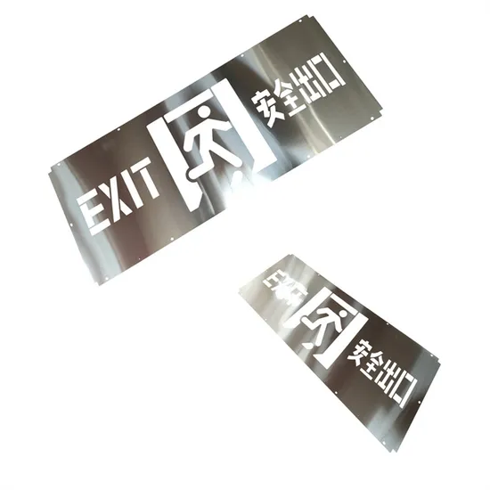 Custom Aluminum Metal Floor Stair Sign Floor Number