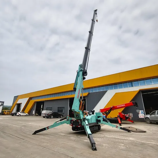 Safe and Reliable 3ton Mini Crawler Telescopic Boom Foldable Articulated Electric Spider Mobile Crane