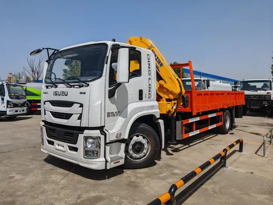 Japan Isuzu Ftr Fvr Truck Mounted Folded Crane Truck