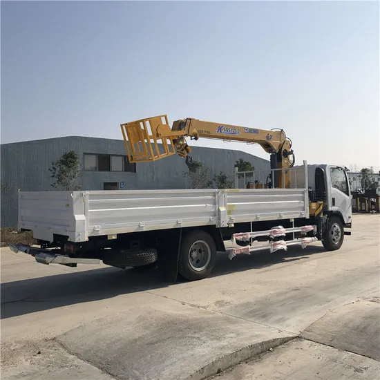 Isuzu New Design 8 Tons to 10 Tons Telescoping Boom Truck Mounted Truck with Crane for Sale