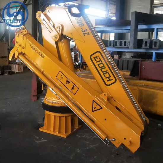 Brand New 5 Ton Hydraulic Customized 400 Degree Slewing Knuckle Boom Offshore Deck Crane Marine Crane for Sale