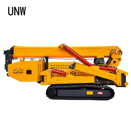 EU Standard 5tons Narrow Space Telescopic Crawler Spider Crane with Folding Boom