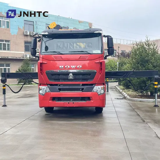 New HOWO T7h 8X4 380HP Cargo Truck with Crane High Lifting 5t-20t