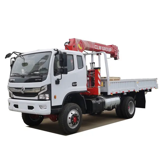 Dongfeng 4X2 3tons Straight Boom Truck Mounted Crane