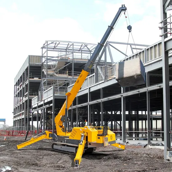Remote Control Electric Telescopic Crane 10t 12t Small Crawler Crane 1 Ton 3 Ton 5 Ton Mini Spider Crane