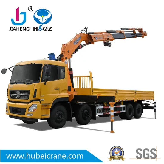 HBQZ 16.5 Tons Knuckle Boom Truck Mounted Cranes with 4 Folding Booms and Jiaheng Hydraulic Cylinders (SQ330ZB4)