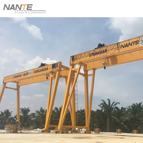 Cmaa/Fem Standard ISO/CE Certificated 10-100t Double Girder Gantry Crane
