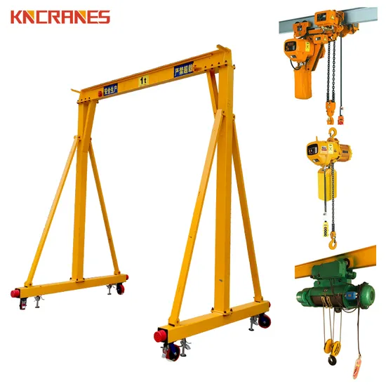 Portable Small Mini Lifting Equipment Mobile Wheel 0.3 0.5 Ton Gantry Crane