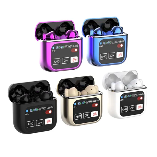 Se60 LED Display Anc Enc Noise Cancelling Tws Earbuds Wireless Stereo Bluetooth Headphone Earphone