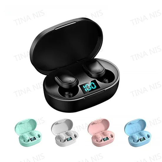 Tws E7s Earphones True Wireless Stereo Earbuds Sports Headsets with Microphone E6s Gaming Headphones for Mobile Phone