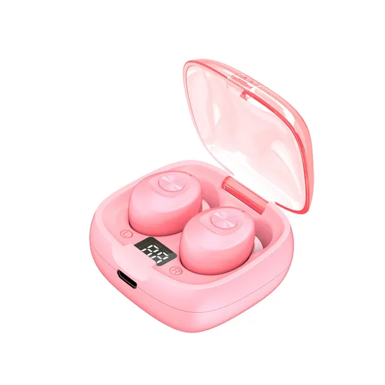 Screen Display Noise Canceling Bluetooth Wireless Binaural Stereo in-Ear Sports Bluetooth Headset 5.0 with Charging Compartment