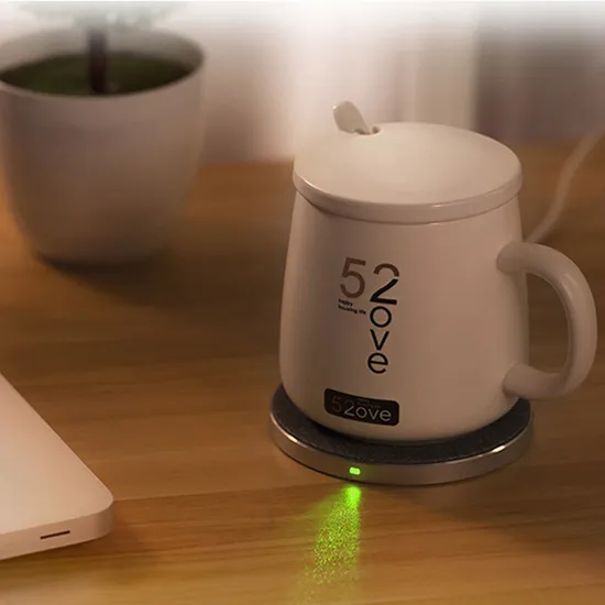 2 in 1 Wireless Charger Heating Mug and Wireless Phone Charger