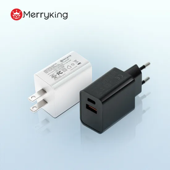 Merryking Pd 15W 20W 18W 30W CE Quick Fast Charger Dual Type C Port USB Power Adapter AC DC 5V 2A 2.1A Single/Dual Port USB Wall Charger for Mobile Phone