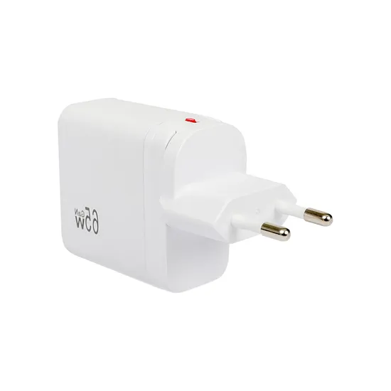 China Factory CE RoHS FCC 2 Ports 65W USB-C Charger Battery Charger Mobile Phone Charger with Mobile Accessories Fast Charging Iphones Charger for All Devices