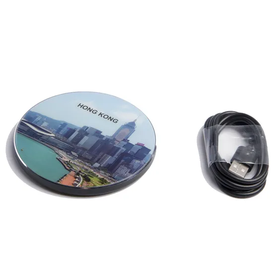 Wireless Charger with Lighting up Logo