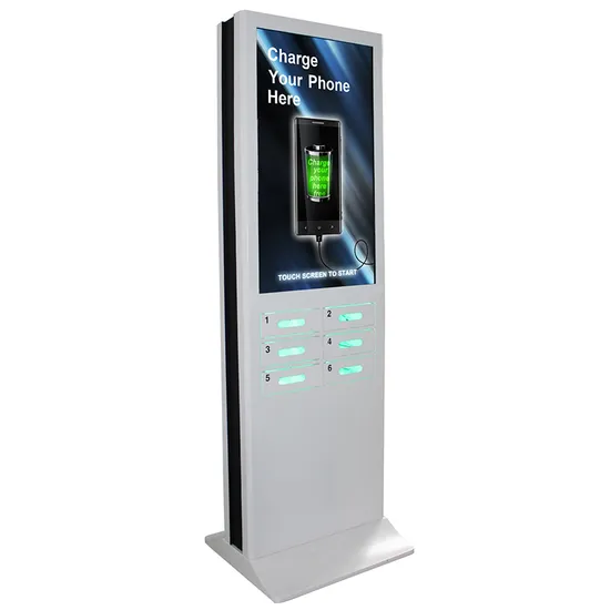 Floor Standing Free Charge Cell Phone Charging Station Lockers for Advertising