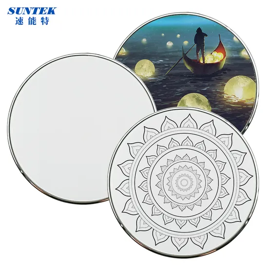 10W Aluminum Alloy Sublimation Blank Wireless Magnetic Fast Charger