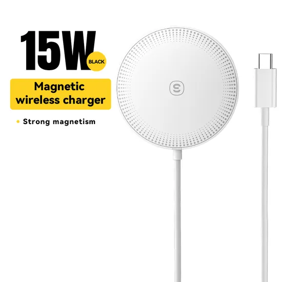 Essager for iPhone 14 / 13 / 12 Series 15W ABS Magnetic Wireless Charger - White