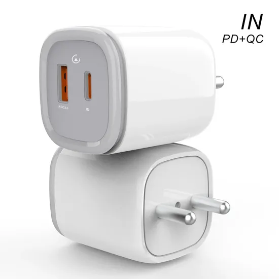 25W Wall Charger with Night Light Portable Fast Charging Head