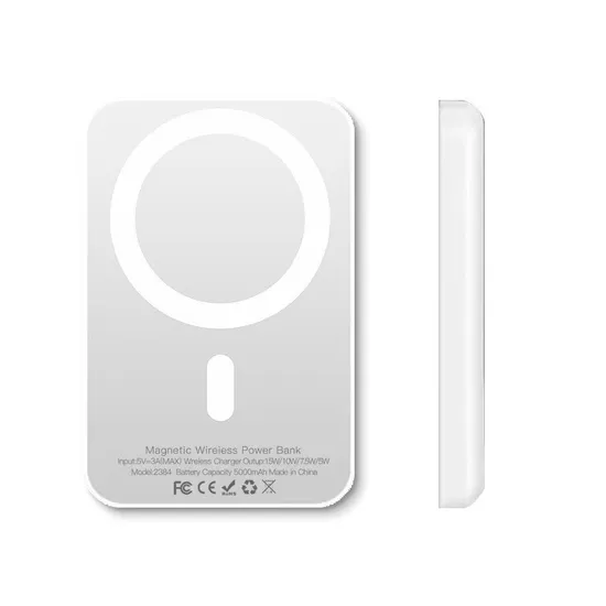 Slim Magnetic 5000mAh Power Bank Mobile Phone Charger