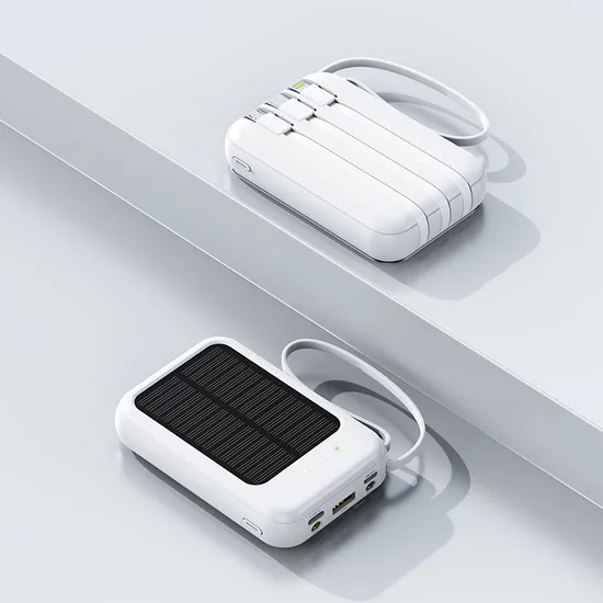 Mini Large Capacity Built-in Cable Solar Power Bank