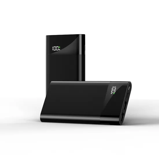 Dual Input and Output in 1 Cable Slim Portable Mini Power Bank 10000mAh