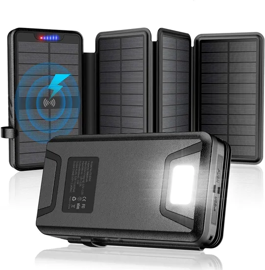 Built in Cable Foldable 8W Solar Panel 38800mAh with Pd22W Solar Portable Power Bank