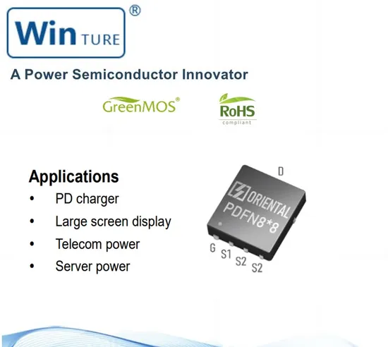 Sic Diodes Mosfet Vds 700V RDS 340mΩ Lower Cost Less Than 1/5 GaN Mosfet