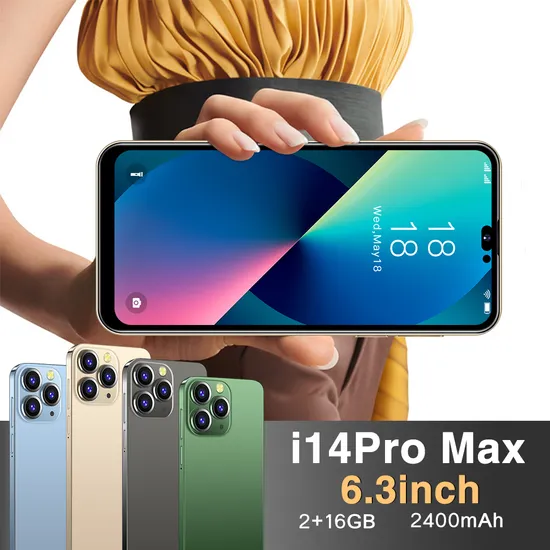 Smart Phone I14promax Mtk6737 2g RAM 16GB ROM Real Memory Smart Phone