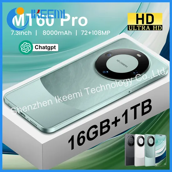 Hot Sale Original Mobile Phones Mate60 PRO 6.8 Inch Screen 16GB+1tb Big Inch Huge Memory 5g Smartphone