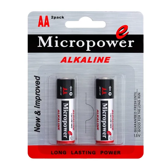 High Quality 1.5V AA Dry Cell Lr6 Am3 No. 5 Super Alkaline Clock Remote Battery
