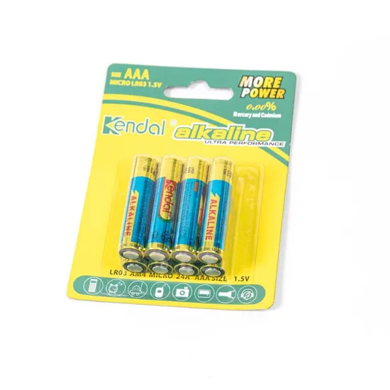 Factory Directly Sell AAA Lr03 Am4 Alkaline Dry Cell Primary 1.5 Voltage Battery