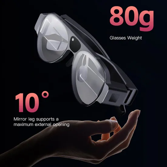 2024 Newest Ai Glasses Intelligent Recognition Binocular Full-Color Ar Smart Glasses