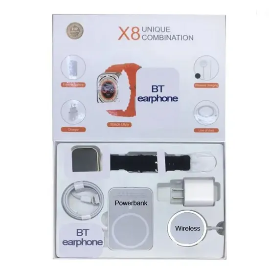 Hot Selling X8 Unique Combination 6 in 1 Set iWatch and Air/Pods